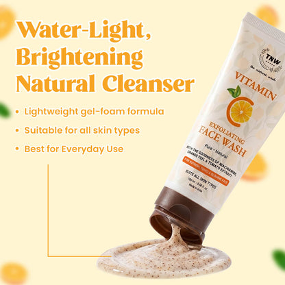 Vitamin C Exfoliating Face Wash - Paraben/Sulphate-Free