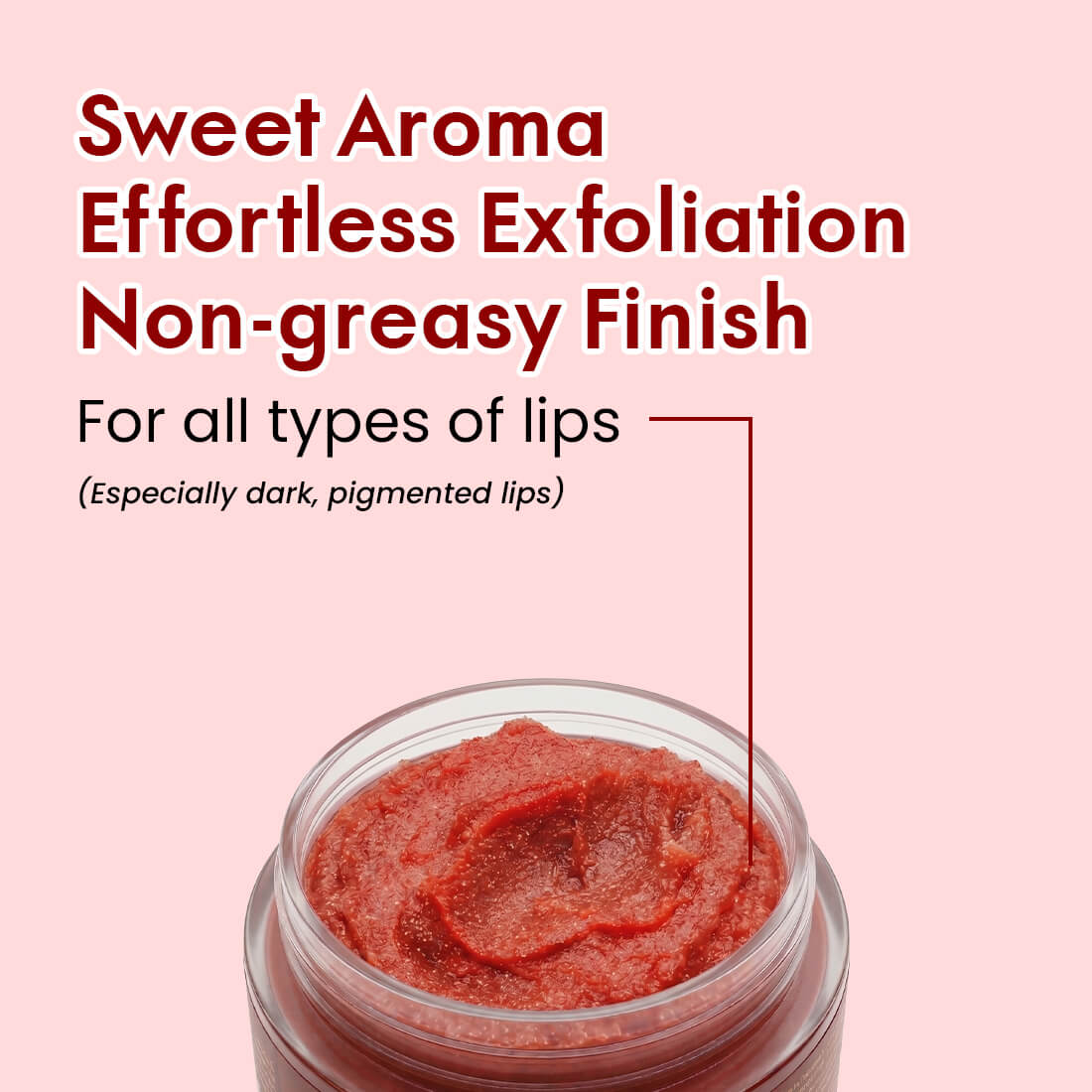 Lip Scrub - For Tanned & Darkened Lips (Paraben-free).