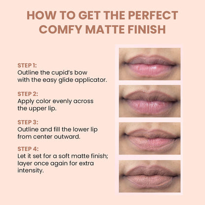 Comfy Matte Liquid Lipstick | 04 Ballroom Secret | Weightless, Hydrating & Long-Wear