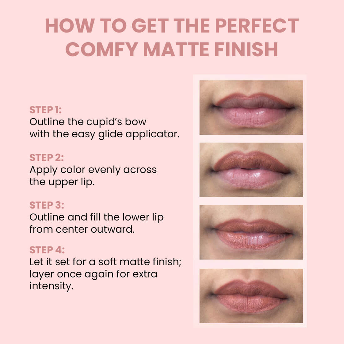 Comfy Matte Liquid Lipstick | 03 Perfect Scandal | Weightless, Hydrating & Long-Wear | Shea Butter, Hyaluronic Acid & Jojoba Oil | Paraben-Free | 3ml