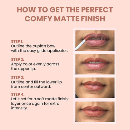 Comfy Matte Liquid Lipstick | 02 Royal Rumour | Weightless, Hydrating & Long-Wear