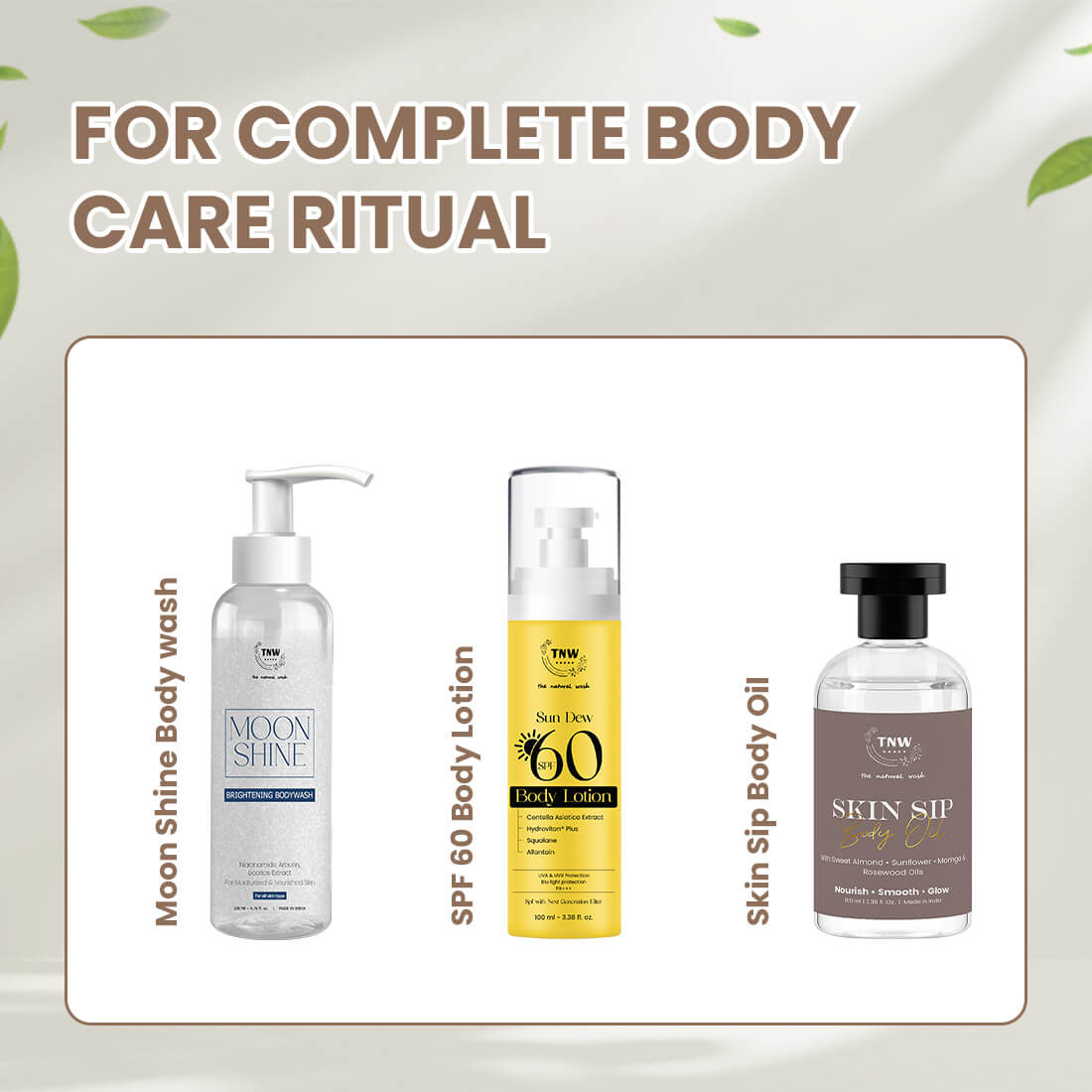 Skin Sip Body Oil | Lightweight Nourishment, Moisture Lock & Healthy-Looking Glow | 100ml