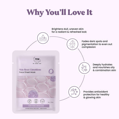 Skin Reset Glutathione Face Sheet Mask (SC)