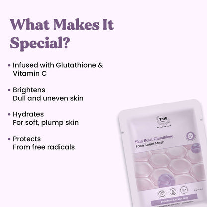 Skin Reset Glutathione Face Sheet Mask (SC)
