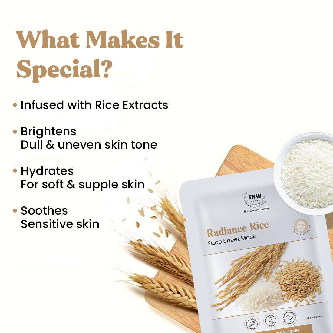 Radiance Rice  Face Sheet Mask (SC)