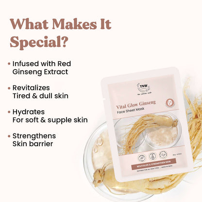 Vital Glow Ginseng Face Sheet Mask (SC)