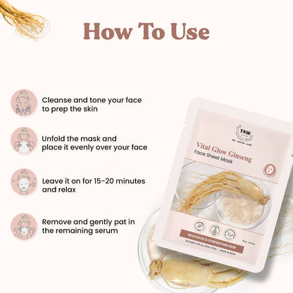 Vital Glow Ginseng Face Sheet Mask (SC)