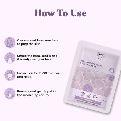Skin Reset Glutathione Face Sheet Mask (SC)