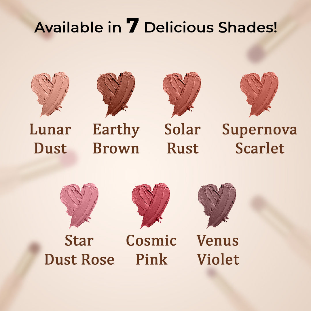 SILKY MATTE FUSION LONGSTAY LIP COLOUR (03 Solar Rust) @ 1