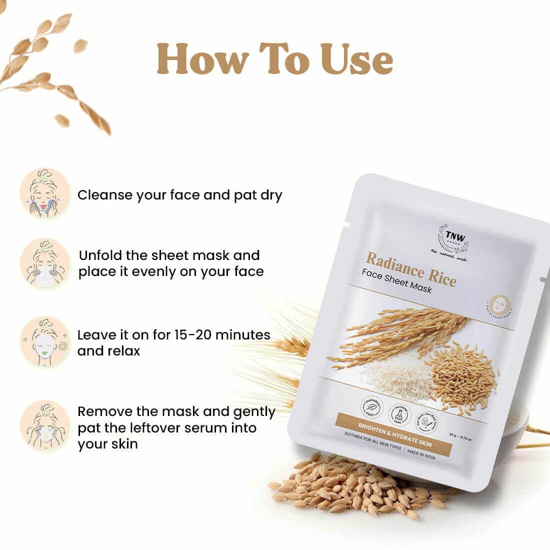 Radiance Rice Face Sheet Mask