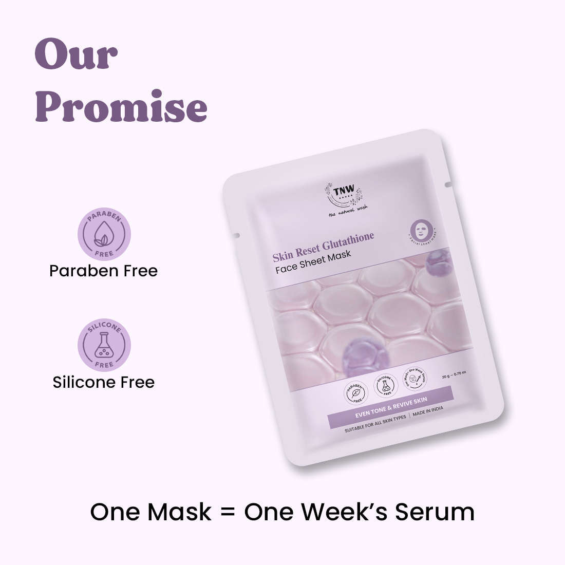 Skin Reset Glutathione Face Sheet Mask (SC)