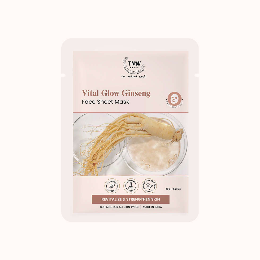 Vital Glow Ginseng Face Sheet Mask (SC)