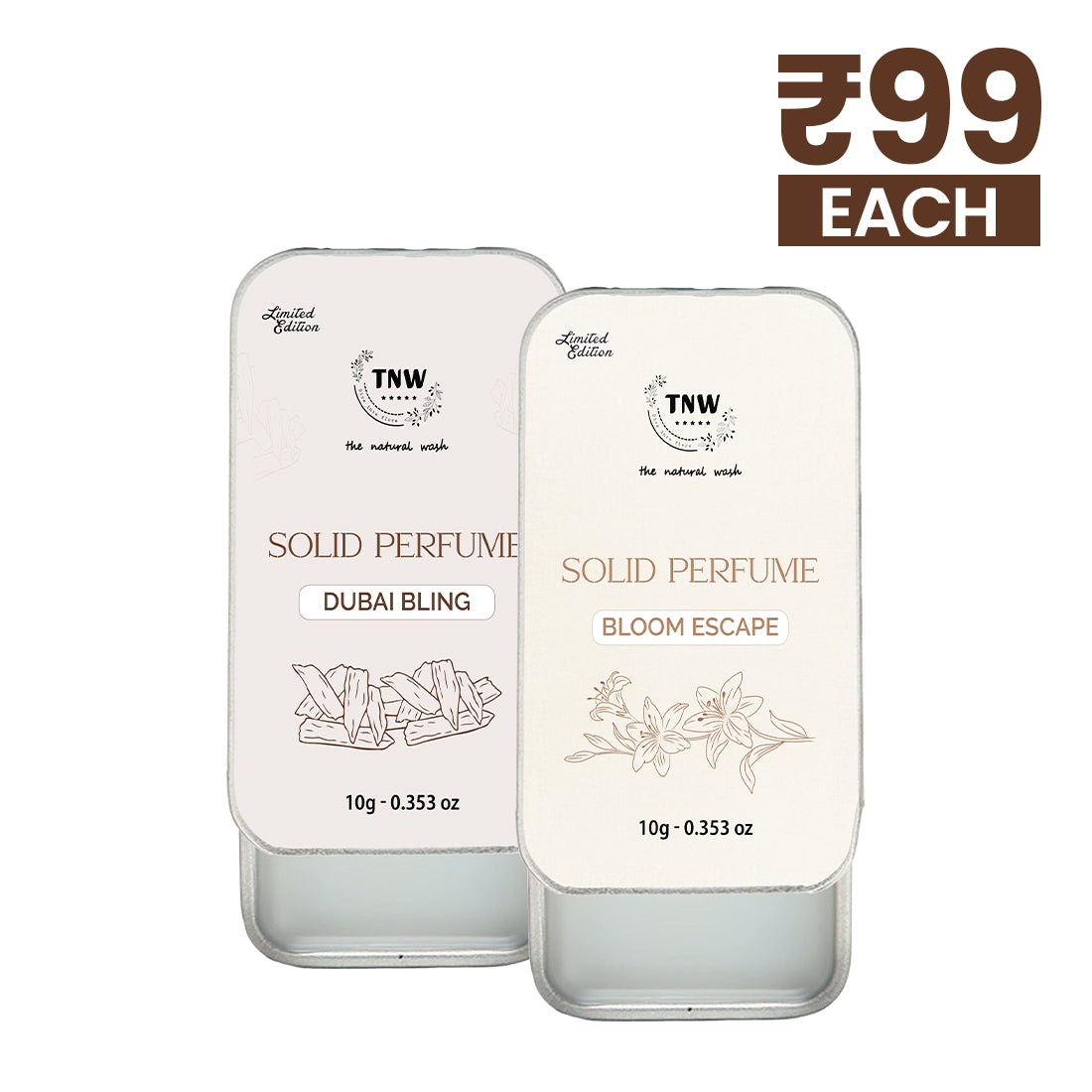 Solid Perfume - 99 Each (Bloom Escape + Oudh Solid Perfume)