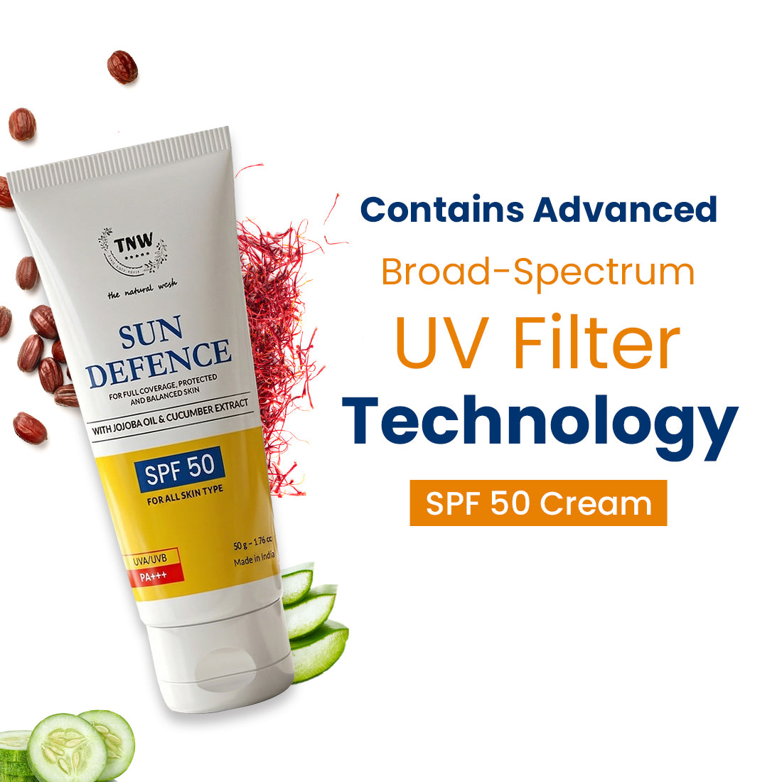 Sun Defence SPF 50 Cream (Paraben Free)