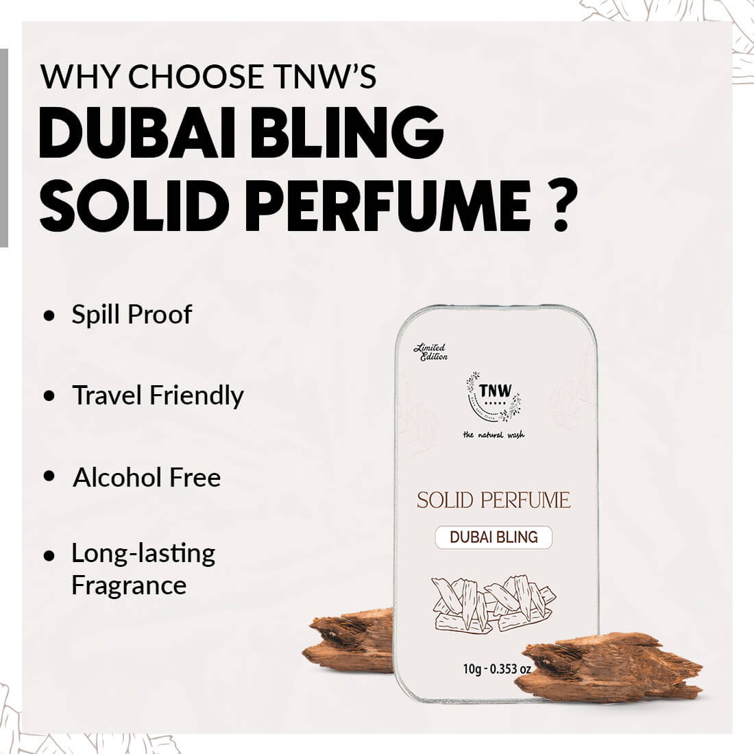 Why Choose TNW Dubai Bling Solid perfume