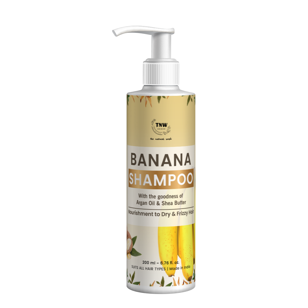 Banana Shampoo (Anti-Frizz Shampoo with Natural Ingredients)