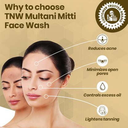 Multani Mitti Face Wash - Paraben/Sulphate-Free.