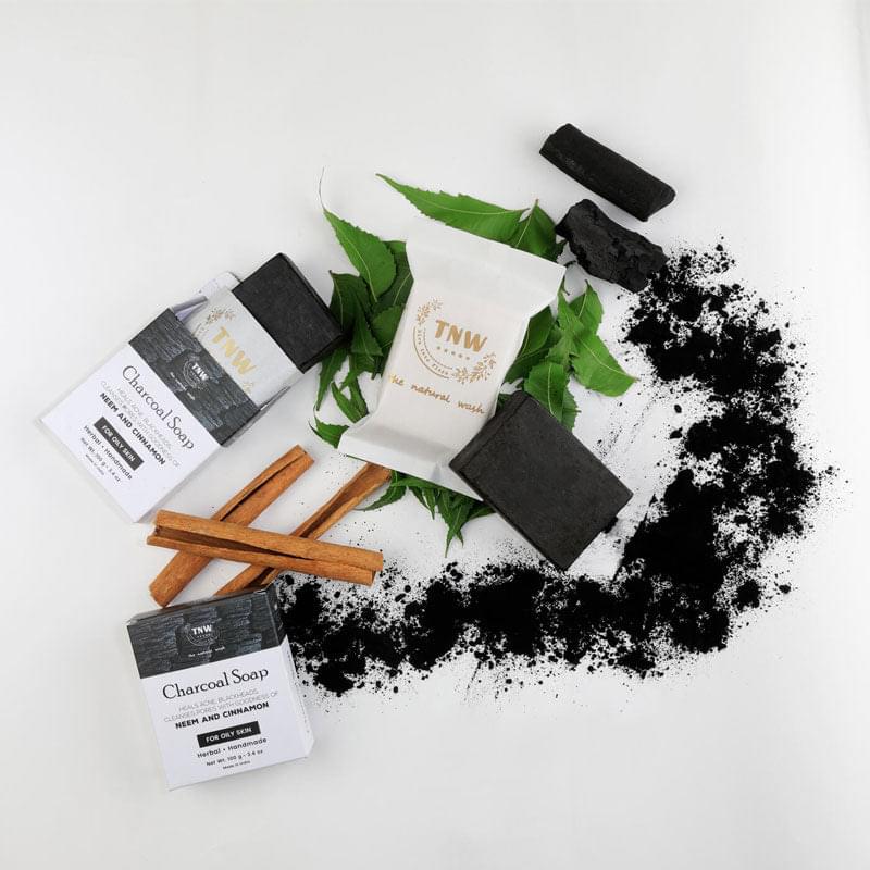 Charcoal Soap - Handmade Soap For Face & Body ( Paraben/ Sulphate/ Dye/ Silicon Free)