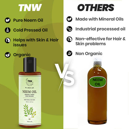 Neem Oil - Cold Pressed Oil For Skin & Hair (Pure & Natural) @ 1 (Exclusive)