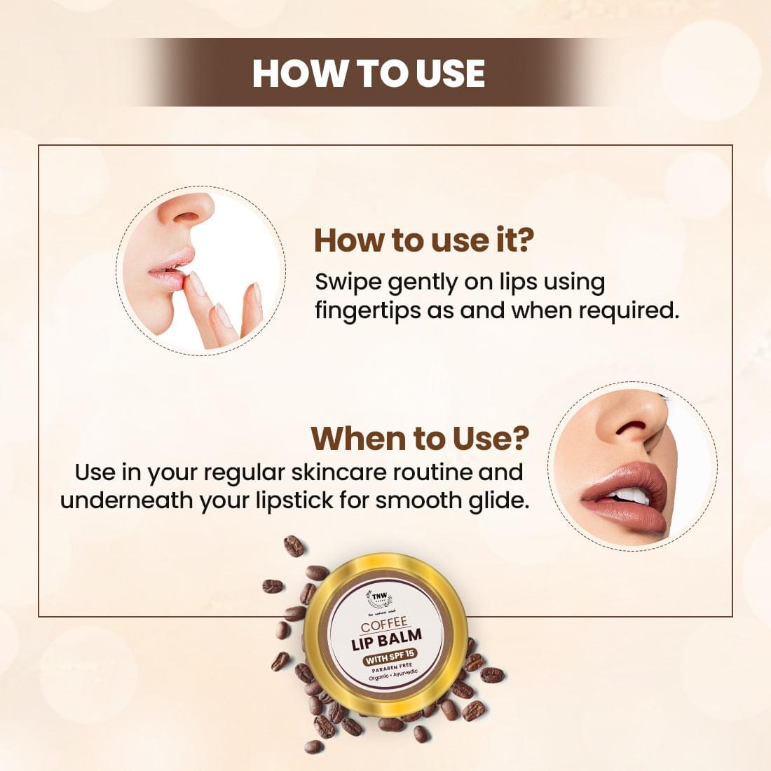 Coffee Lip Balm - (Ayurvedic & Paraben-free)