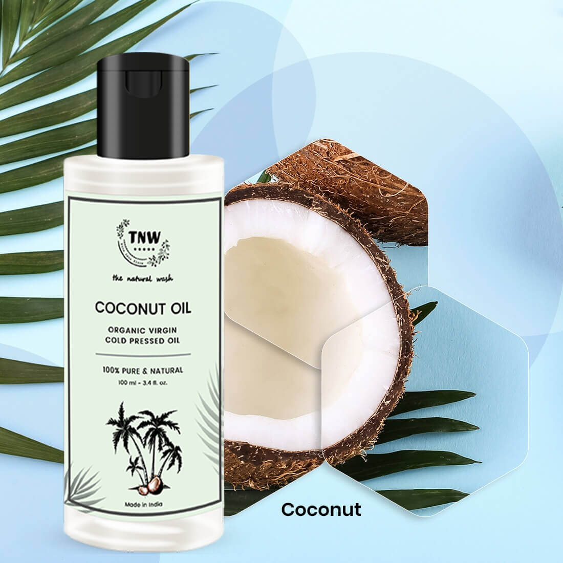 Virgin Coconut Oil - Cold Pressed Oil For Skin & Hair (Pure & Natural)