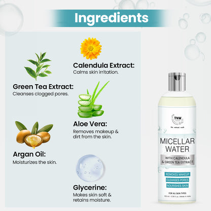 Micellar Water with Calendula & Green Tea Extract .