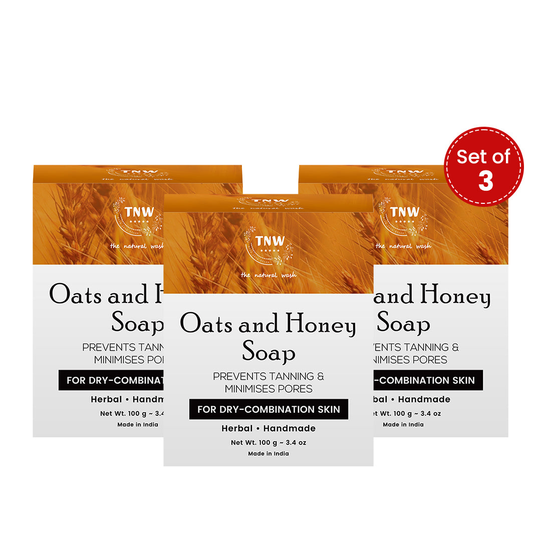 Oats & Honey Soap - Handmade Soap For Face & Body ( Paraben/ Sulphate/ Silicon Free)