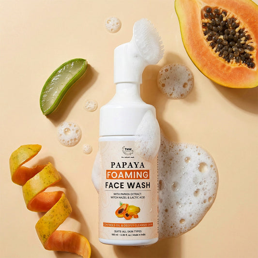 Papaya Foaming Face Wash with Lactic Acid & Panthenol