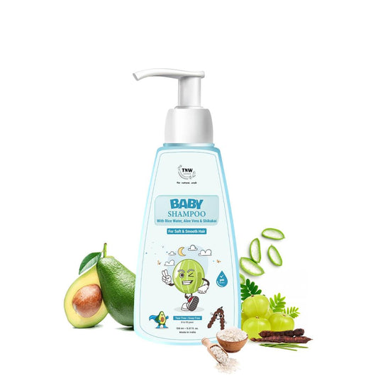 Baby Shampoo for Gentle Cleansing & Soft, Shiny Hair