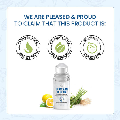 Underarm Roll On Deodorant for Unisex