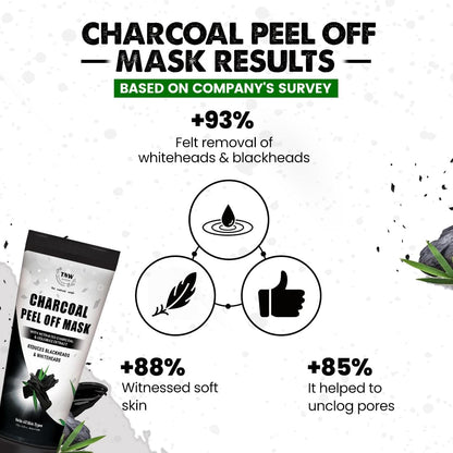 Charcoal Peel Off Mask for Blackheads and Removes Tan