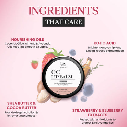 CC Lip Balm Strawberry | Brightens & Protects Lips