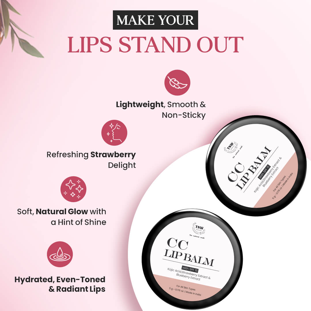 CC Lip Balm Strawberry | Brightens & Protects Lips