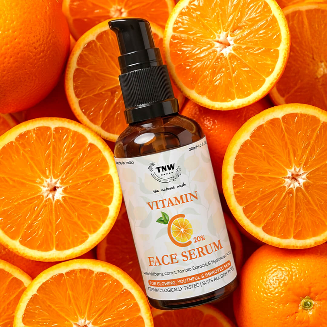 Vitamin C Face Serum (with 20% Vitamin C, Hyaluronic, Niacinamide, Glycolic Acids)
