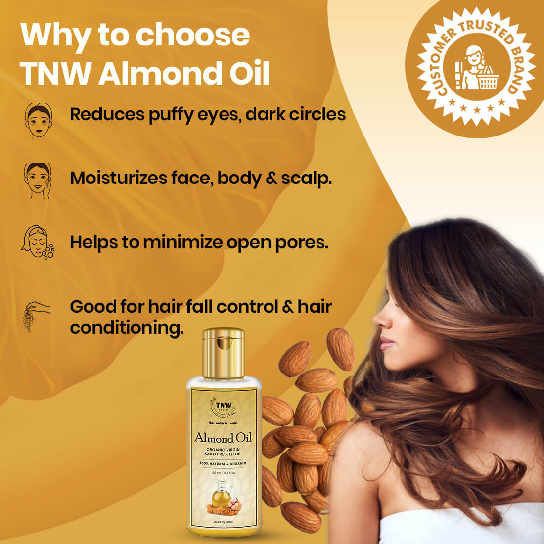 why choose TNW Almond Oil