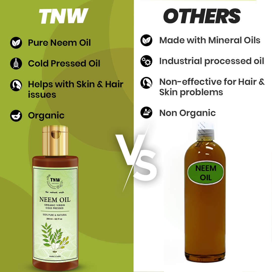 TNW Neem Oil  Vs Others