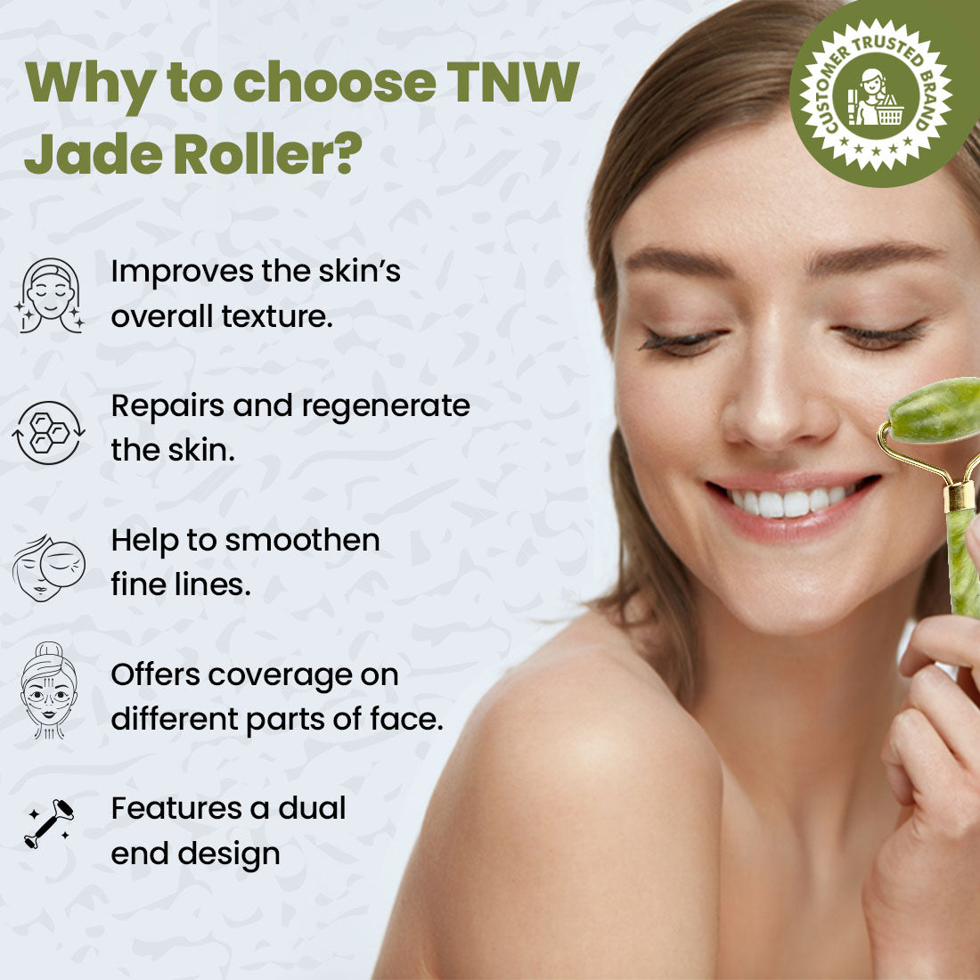 Jade Roller for Improving Skin Texture