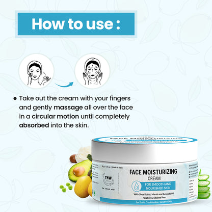 Face Moisturizing Cream for Dry to Combination Skin