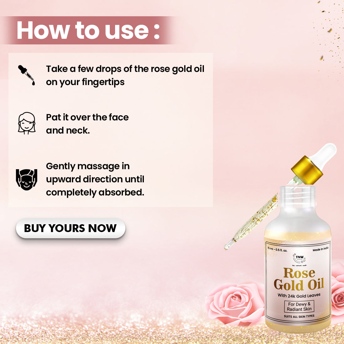 How to use Rose Gold Oil