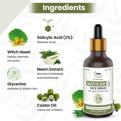 Ingredients of Salicylic Acid Serum