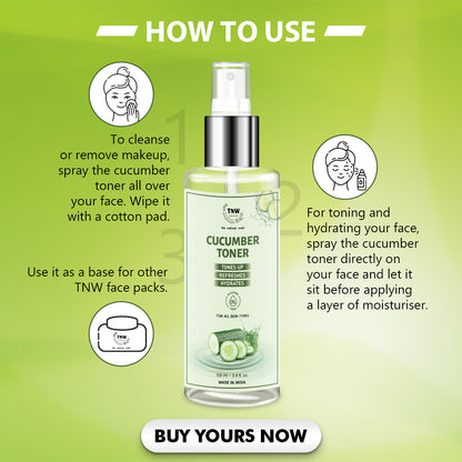 how to use Why to choose TNW Cucumber Toner Cucumber Toner (Toner & Makeup Remover)
