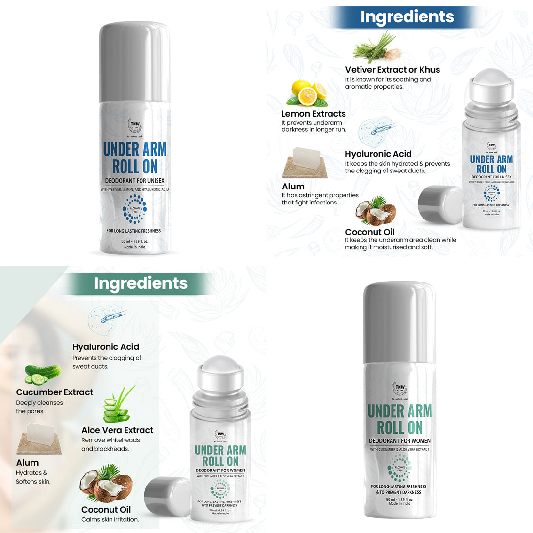 Ingredients of Under Arm Roll On
