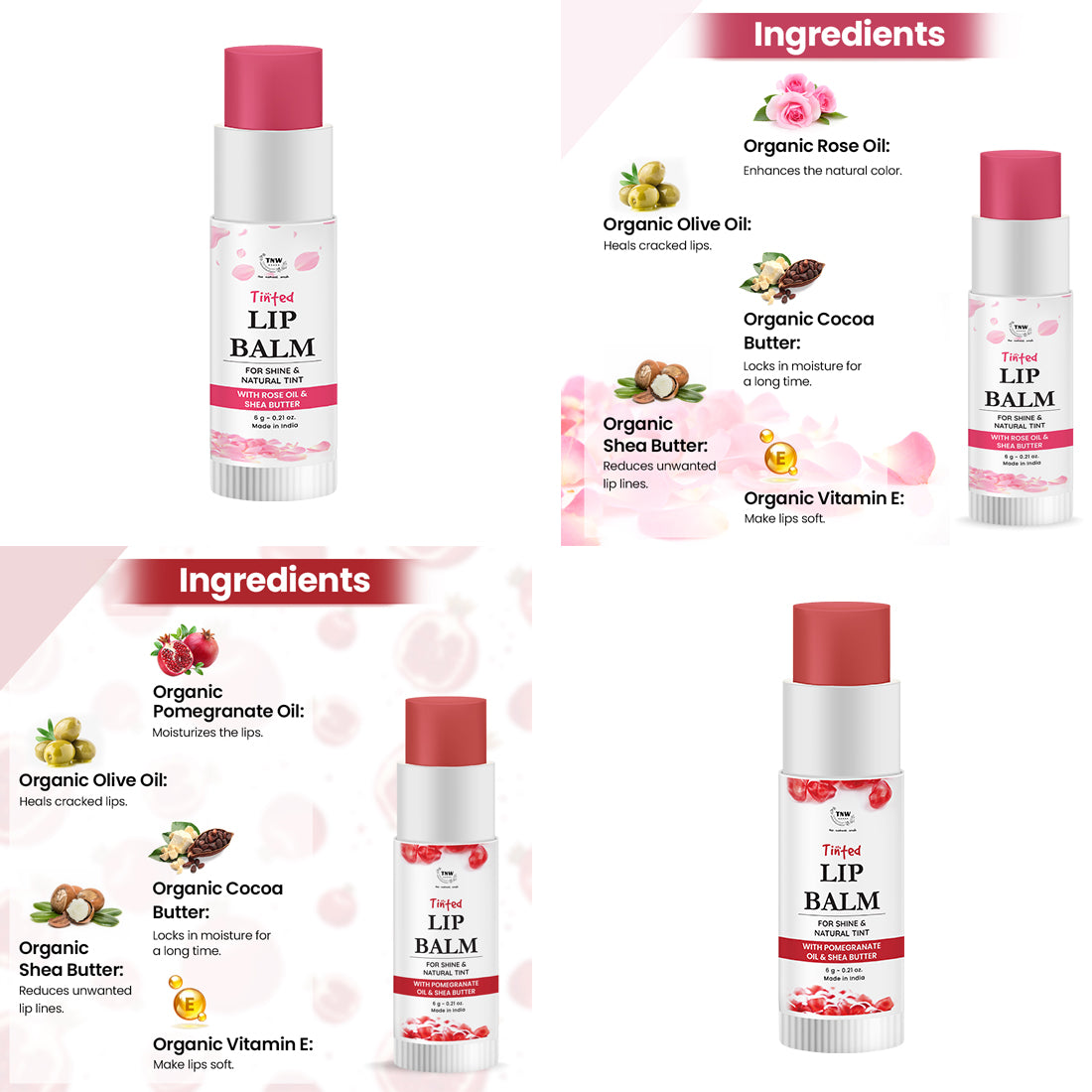 Ingredient of Tinted Lip Balm