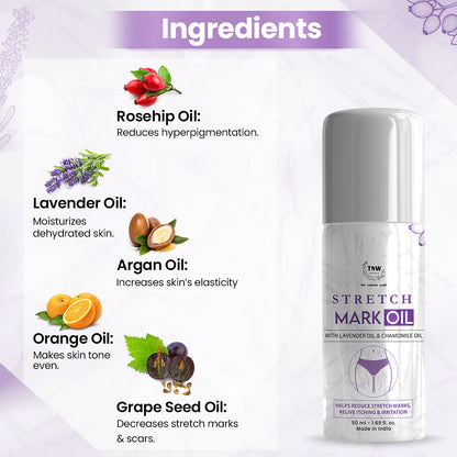 Stretch Mark Oil with Roll On