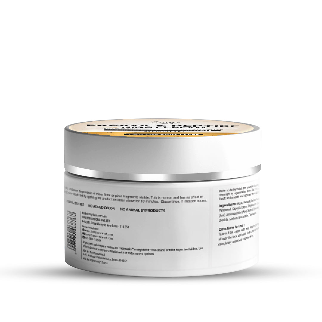Papaya & Peptide Night Cream for Healthy Skin