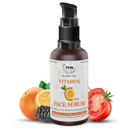 Vitamin C Face Serum (with 20% Vitamin C, Hyaluronic, Niacinamide, Glycolic Acids)
